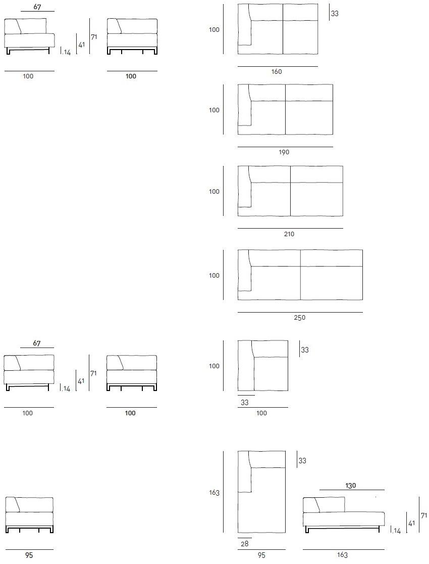 Living Divani Диван из ткани sun-id-1406392 - Вид №5