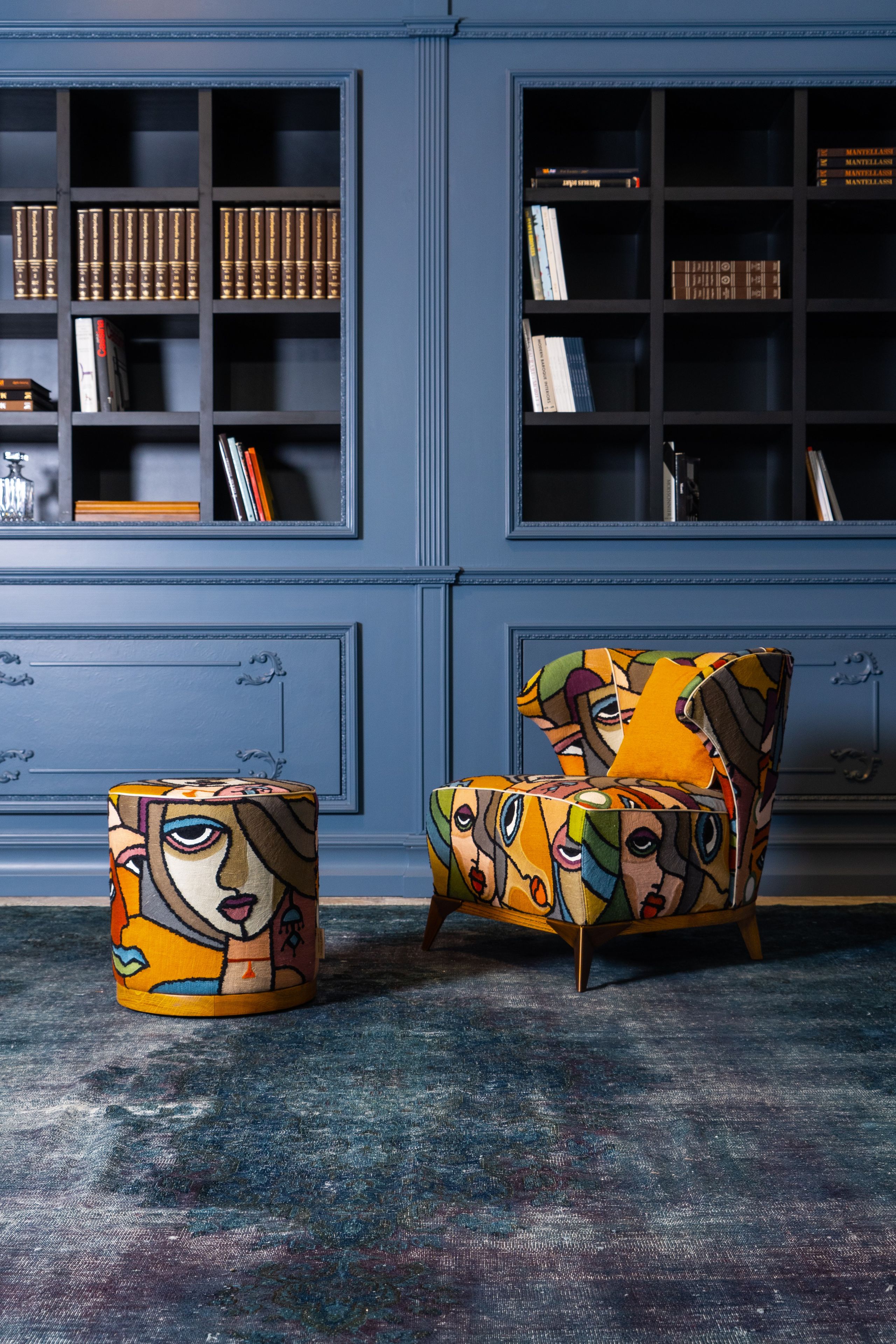 Тканевое кресло с подлокотниками Mantellassi 1926 Agostina ARCH-00022394 - Вид №12