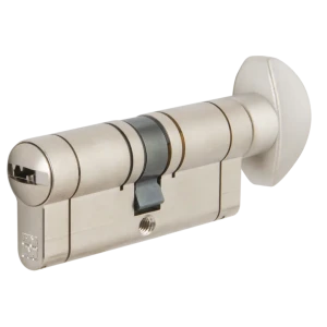 Цилиндр Mottura Champions Pro CP4F414101R, 36x10x36 мм, ключ/вертушка, цвет матовый никель