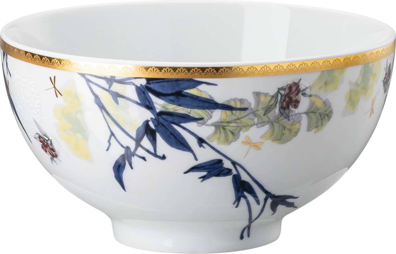 10654609 Rosenthal Салатник индивидуальный Rosenthal Турандот 15см, фарфор, белый, золотой кант Фарфор 