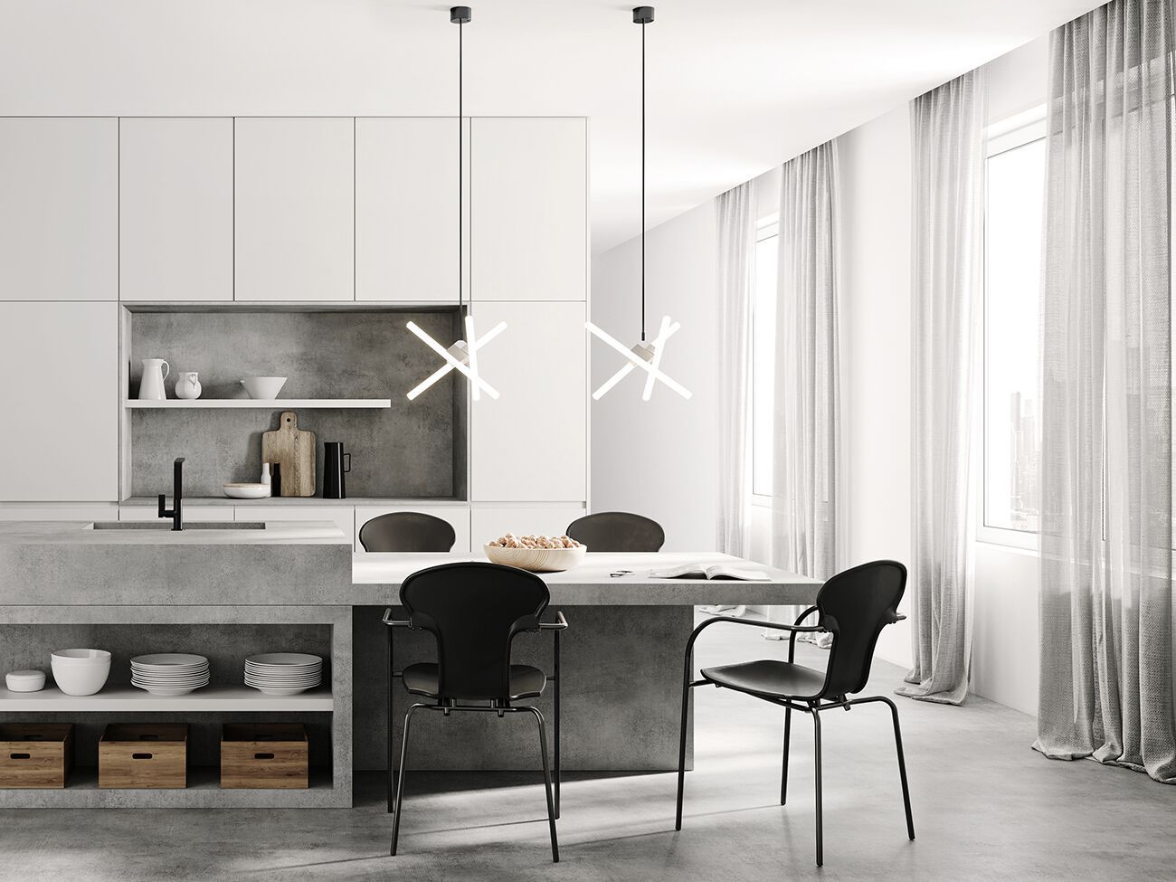 Металлический светодиодный подвесной светильник BD Barcelona OLVIDADA ARCH-00114240 - Вид №4