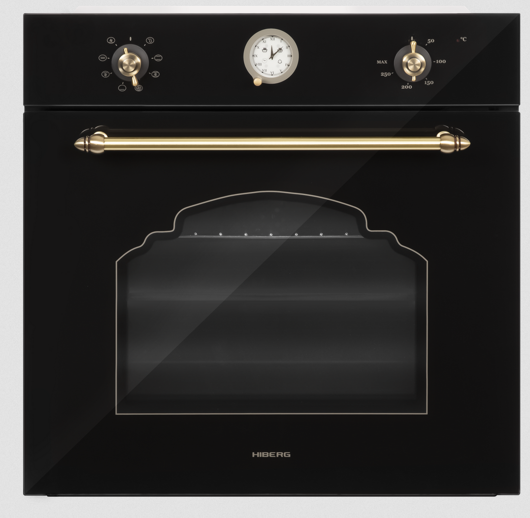 9079292 Электрический духовой шкаф HIBERG VM 6382 BR черный STDN-0037856