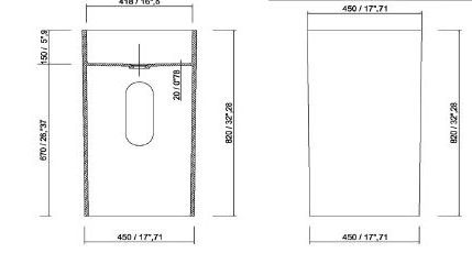 46681 Напольная раковина стоящая круглая Dimasi  - Вид №1