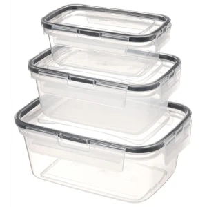 Контейнер для продуктов Idi Land 350/750/1300 мл полипропилен прозрачный 3 шт