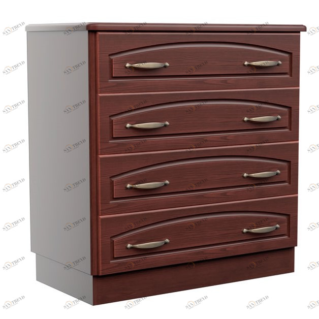 Комод с 4 ящиками коричневый 90 см "Афродита" DREAMLINE АФРОДИТА 163485 Венге 