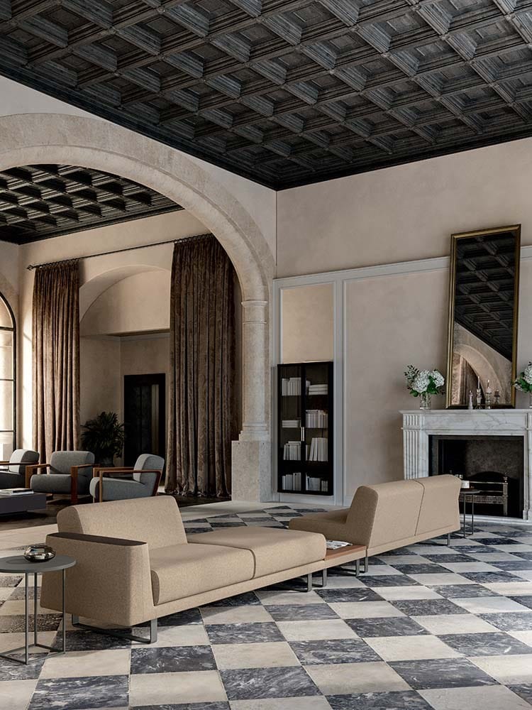 Ткань диван Quadrifoglio Group Design Living ARCH-00017865 - Вид №1