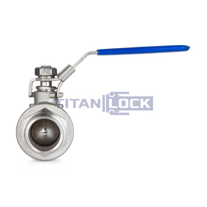 Кран шаровый двухсоставной НР-ВР, резьба BSP 1 1/2", нерж. 304, TL150BVC-FM TITAN LOCK  - Вид №4