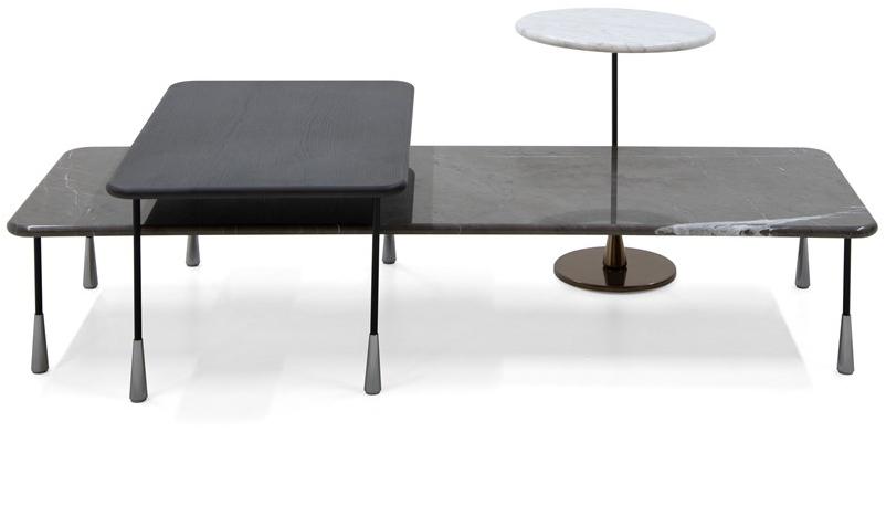 PIANCA Круглый журнальный столик из мрамора Baio sun-id-1442327 - Вид №1