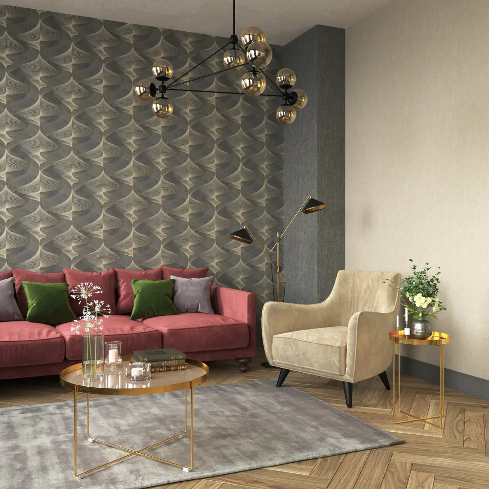 Обои флизелиновые Wall Up Tesla графит фон 1.06 м 646689 STLM-2004376 - Вид №3