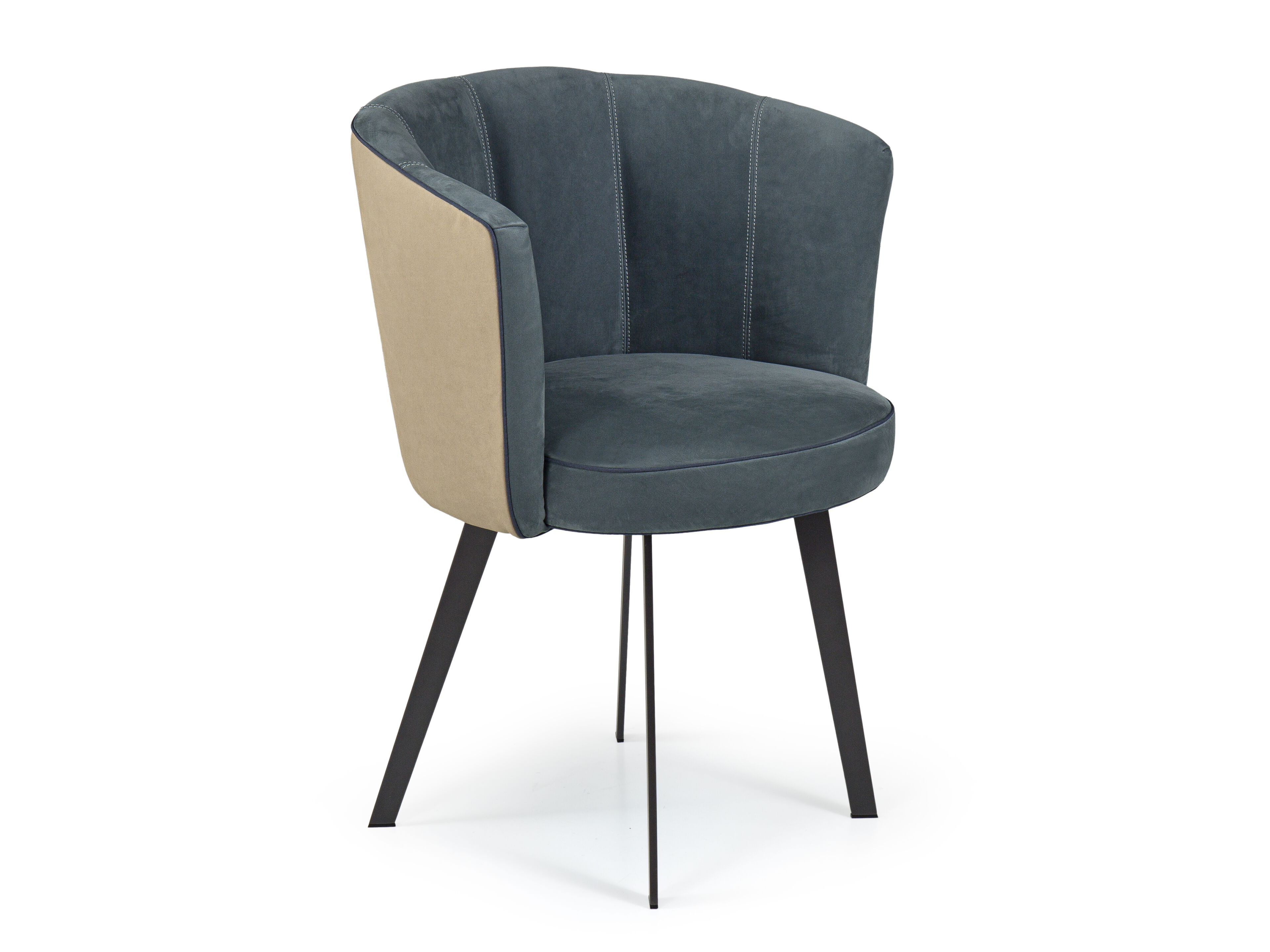 Кожаный мягкий стул с подлокотниками Borzalino Diva ARCH-00032839 - Вид №1