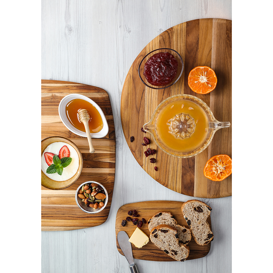 TH209 Доска сервировочная elegant круглая 33 см TEAKHAUS  - Вид №2