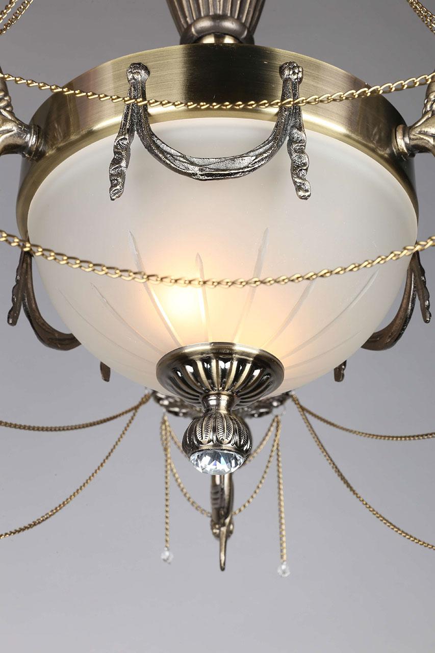 Подвесная люстра Omnilux Crastu OML-75003-09 OMNILUX ДИЗАЙНЕРСКИЕ, CRASTU 187193 Белый  - Вид №1