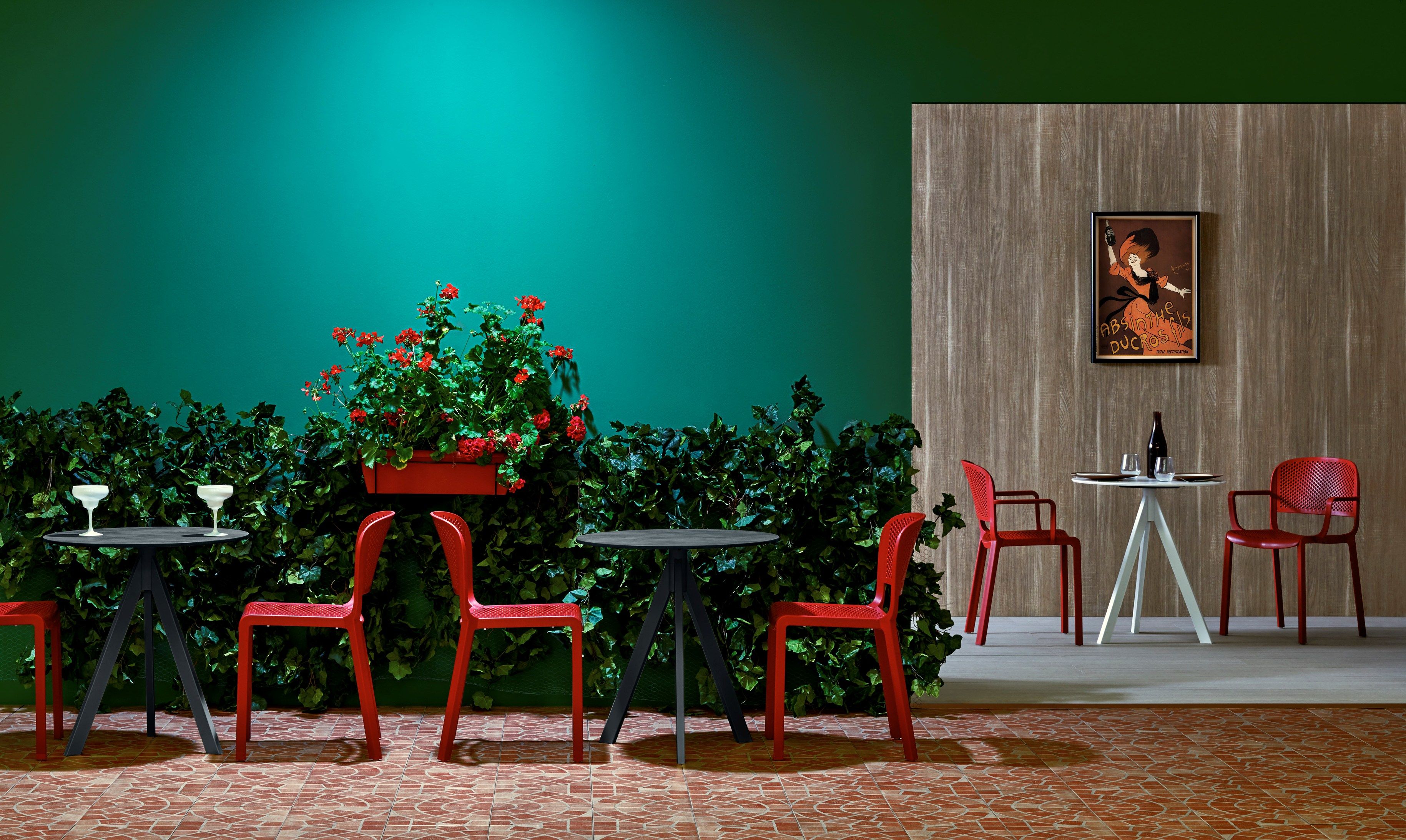 Стальной квадратный круглый стол для контракта Pedrali Arki-Base ARCH-00082540 - Вид №4