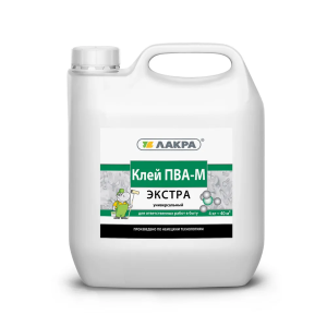 90708564 Клей ПВА-М универсальный «Экстра» 4 кг STLM-0348122 ЛАКРА