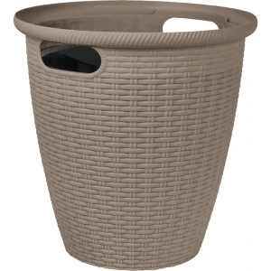 Кашпо для цветов Ingreen Rattan ø47 h47 см v50 л пластик французский платан 89359534 STLM-2082568