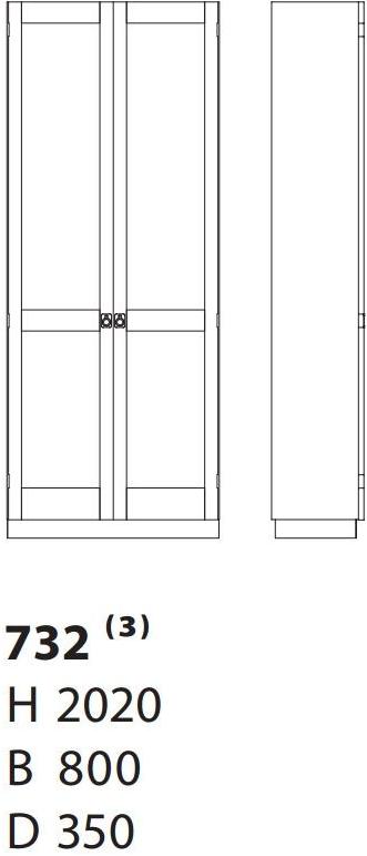 Karl Andersson Деревянный шкаф в скандинавском стиле Ka72 732  - Вид №2