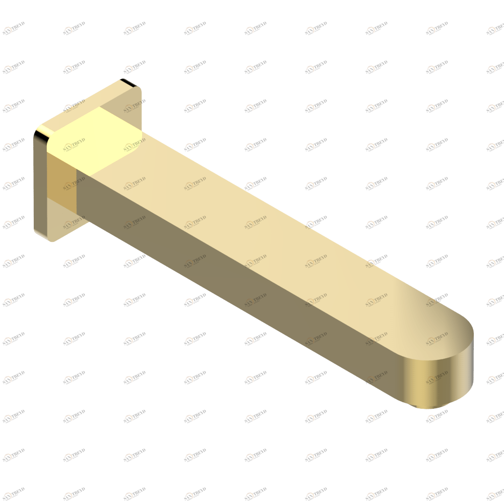 A6A-22SG Излив для ванны встраиваемый в стену - СУПЕР ГОЛИАФ Thg-paris Profil Покрытие PVD золотистый цвет A6A 22SG CAT.F