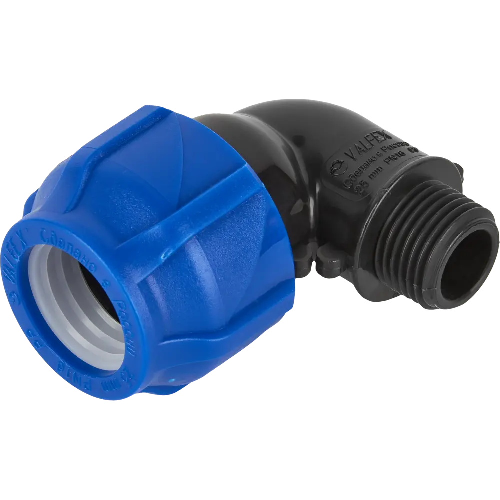 Отвод комбинированный 90° ПНД Valfex 1/2"x25 мм НР 83742584 STLM-2122420 