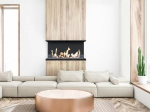 Kratki Настенный камин из биоэтанола из стали и стекла