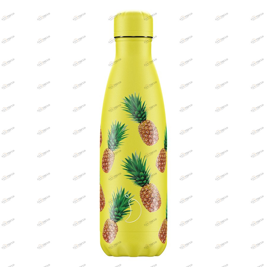 Термос 500 мл желтый New Icon Pineapple CHILLY'S BOTTLES ДИЗАЙНЕРСКИЕ 00-3948015 Желтый 