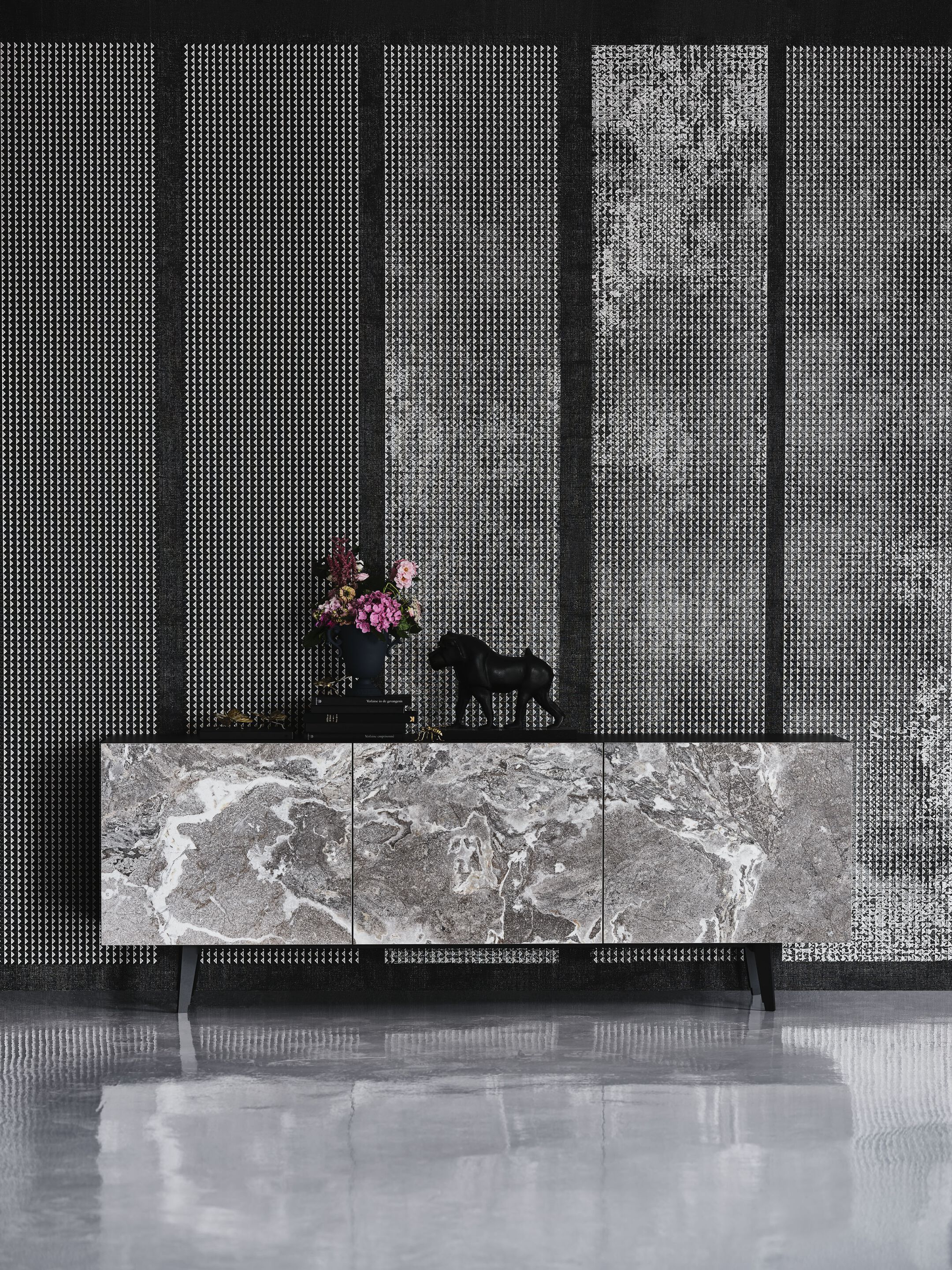 Деревянный шкаф с распашными дверями и керамическими дверями Cattelan italia METROPOL ARCH-00113770 - Вид №1