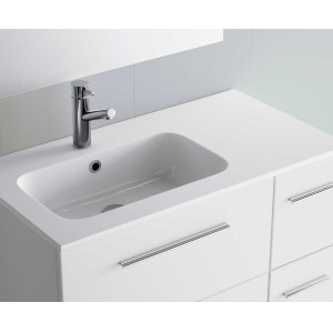 24390 SALGAR Раковина на заказ SOFIA 855 Тумба для хранения справа MINERALMARMO 855 x 15 x 460 мм