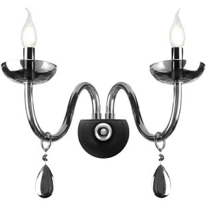 Бра настенное хром Rivoli Fumoso 1005-402 RIVOLI СВЕЧА 00-3931651 Хром