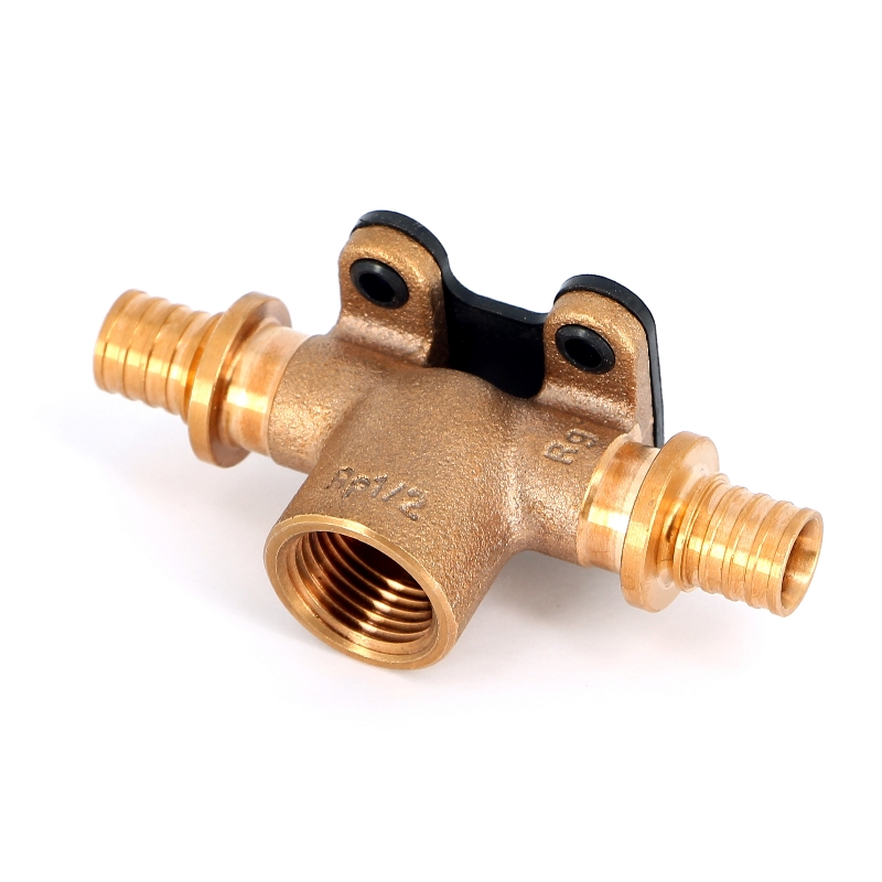 Водорозетка надвижная В REHAU 16х1/2"х16 RX проходная бронза 456291 - Вид №1