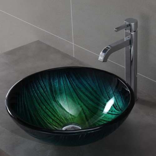 GV-391 Накладная раковина на столешницу  прямоугольная Krausru  - Вид №5