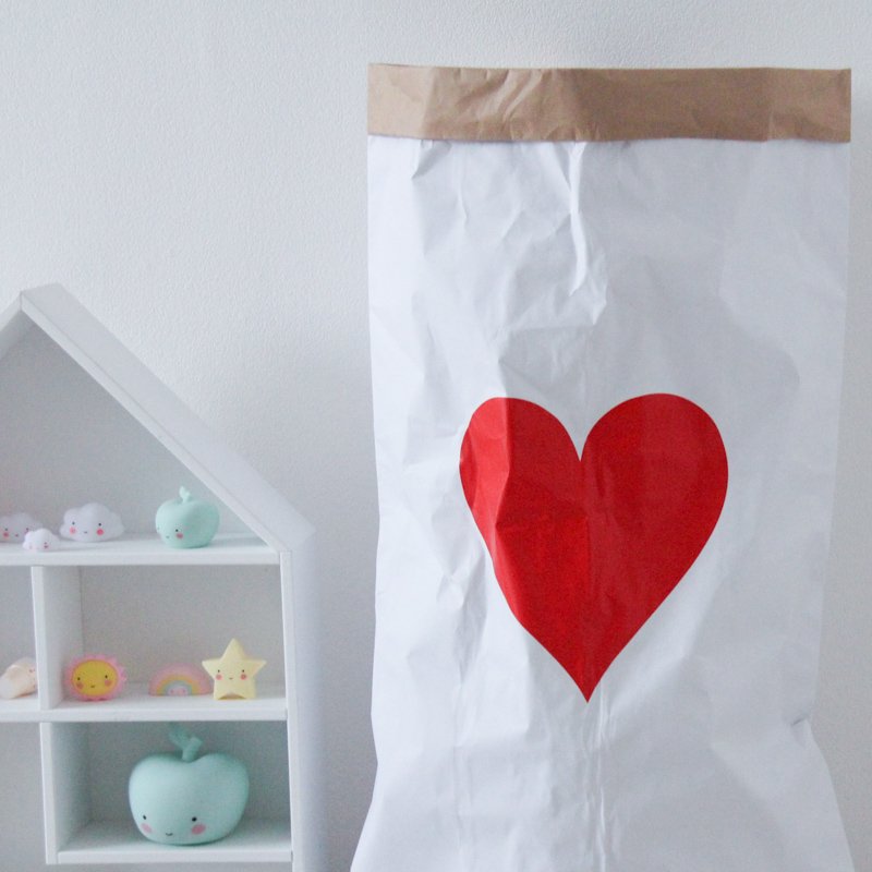 Эко-мешок для игрушек Big Heart из крафт бумаги VAMVIGVAM  282069 Белый;бежевый Santreyd  - Вид №3