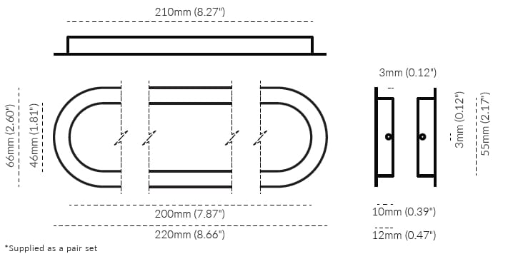 Латунная утопленная ручка Lo & Co Interiors Flush Pull ARCH-00072364 - Вид №25