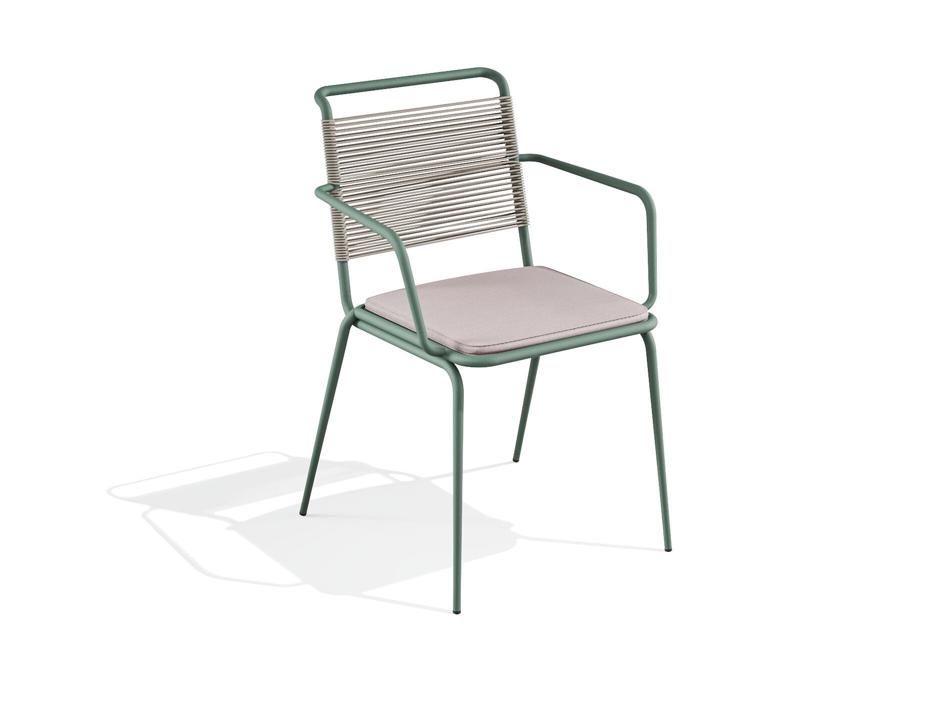 Стальной стул с порошковым покрытием со встроенной подушкой BABEL D Kissi ARCH-00088374