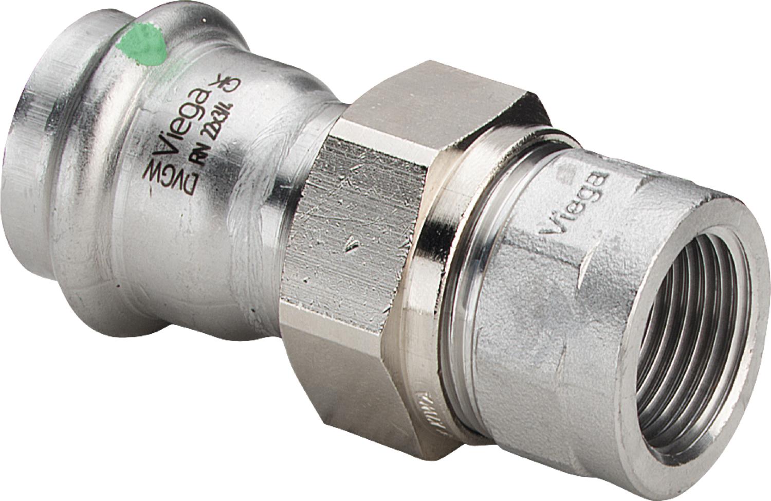 Viega Соединительный элемент резьбовой разъемный Sanpress Inox 2362 (437541) 437 541