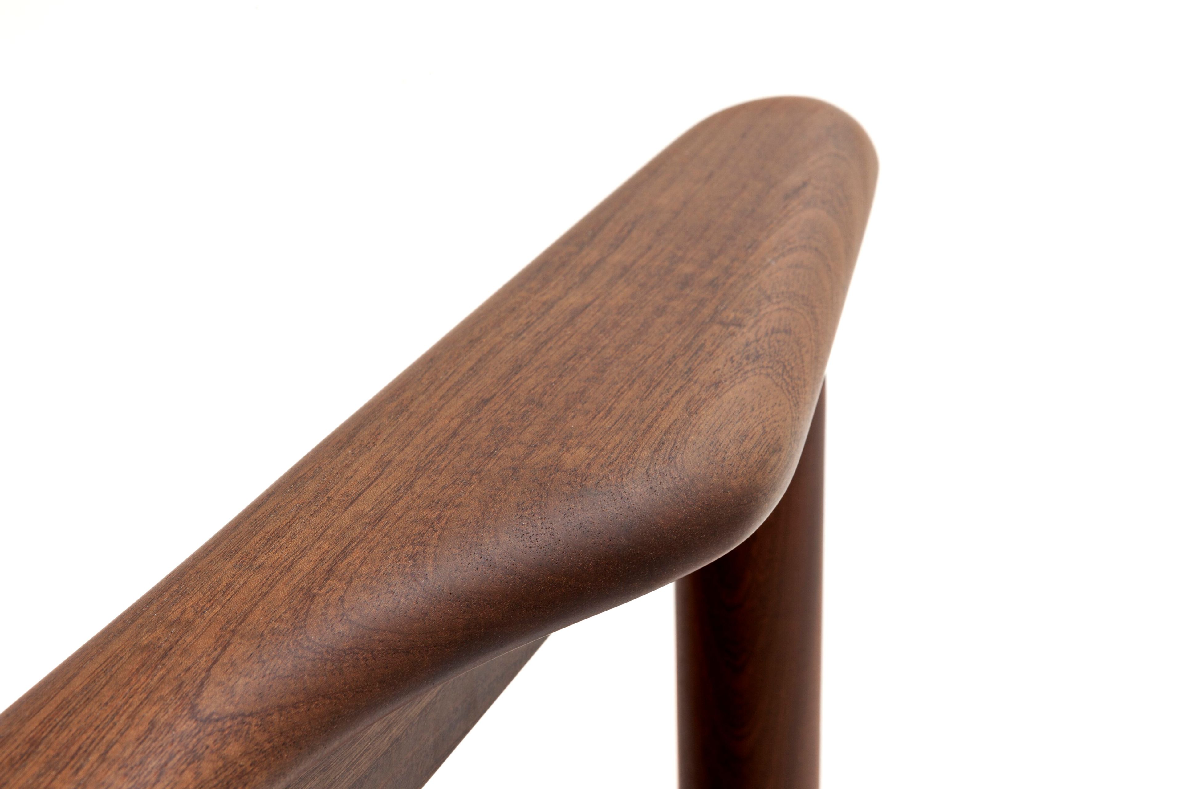 Садовое кресло из красного дерева и ткани с подлокотниками Exteta Vieste ARCH-00092458 - Вид №7