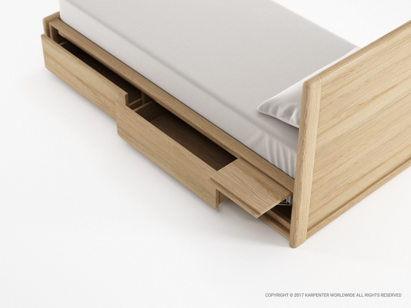 438_859 Кровать односпальная (размер матраса 90х200) Karpenter Circa17 - Вид №3