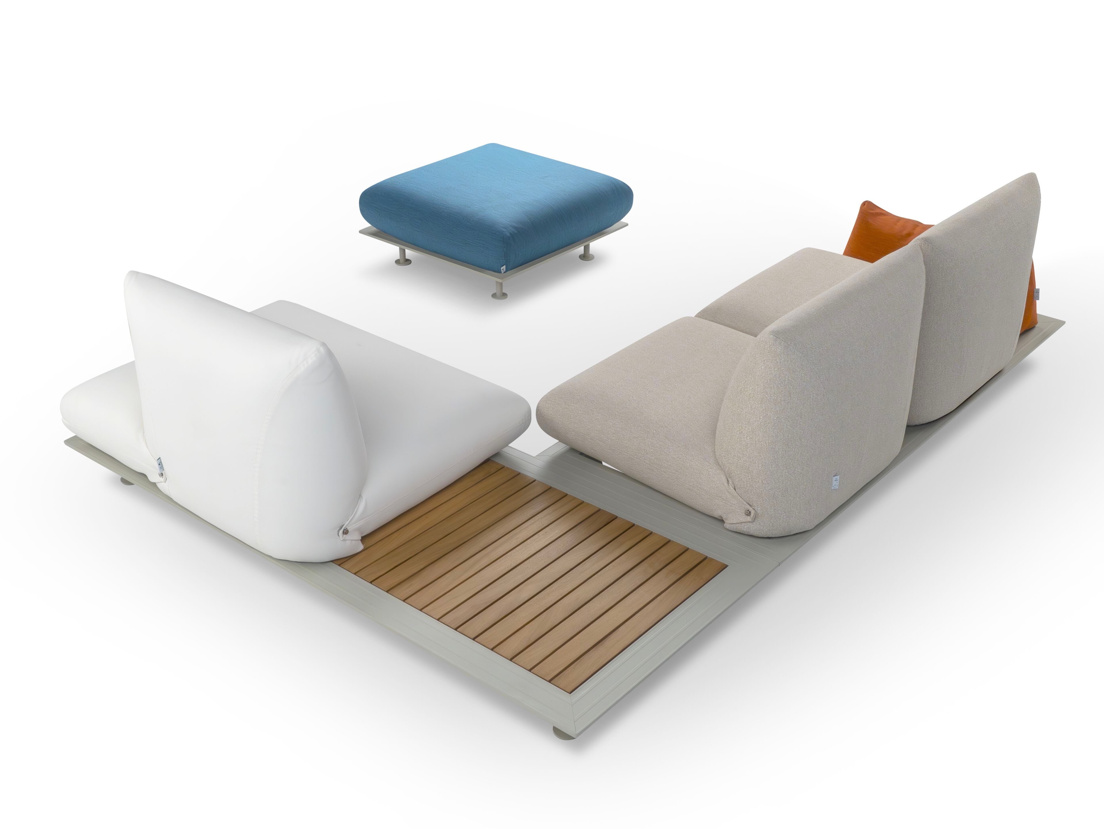 Тканевый съемный модульный садовый диван Calia Italia открытый ARCH-00020772 - Вид №2