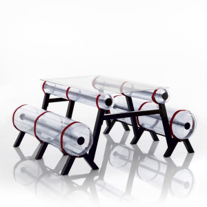 MOJOW ZIBA стол 1м50 Прозрачный TZCN1501TR