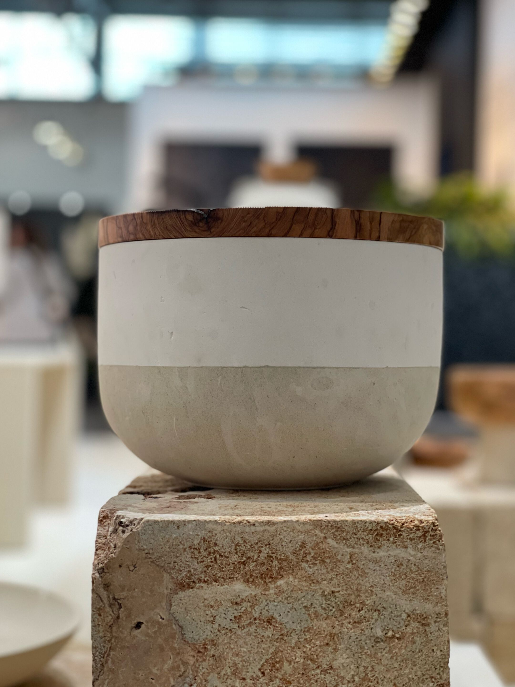 Контейнер для еды из камня Лечче и оливкового дерева PIMAR Rito ARCH-00114933 - Вид №10