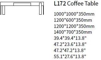 HC28 Cosmo Журнальный столик из фанерованной древесины Four seasons L172 - Вид №1