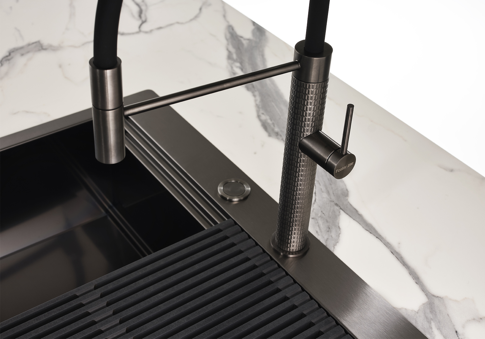 1034056 Кухонная мойка Milanello Gun Metal workstation 1034 056 Foster  - Вид №2