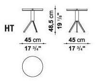 B&B Italia Outdoor Круглый садовый столик Husk outdoor sun-id-1462992 - Вид №2