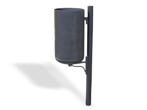 Оцинкованная стальная стойка для мусора