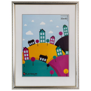 90348240 Рамка со стеклом 990_3040, 30x40 см, пластик, цвет серебряный Камея STLM-0195268 PLATINUM