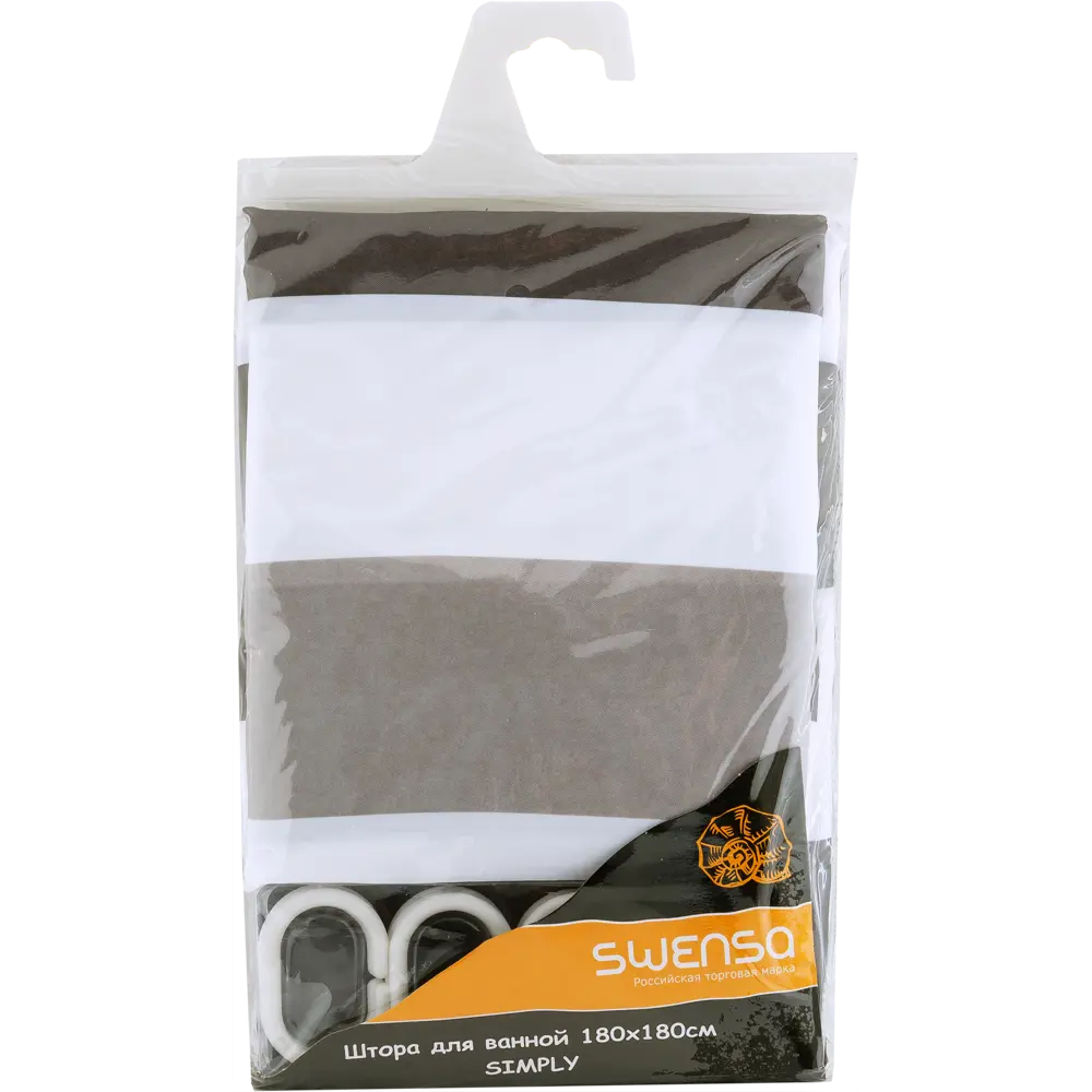 Штора для ванной комнаты «Simply» 180х180 см SWENSA SWC STLM-2120606 - Вид №6