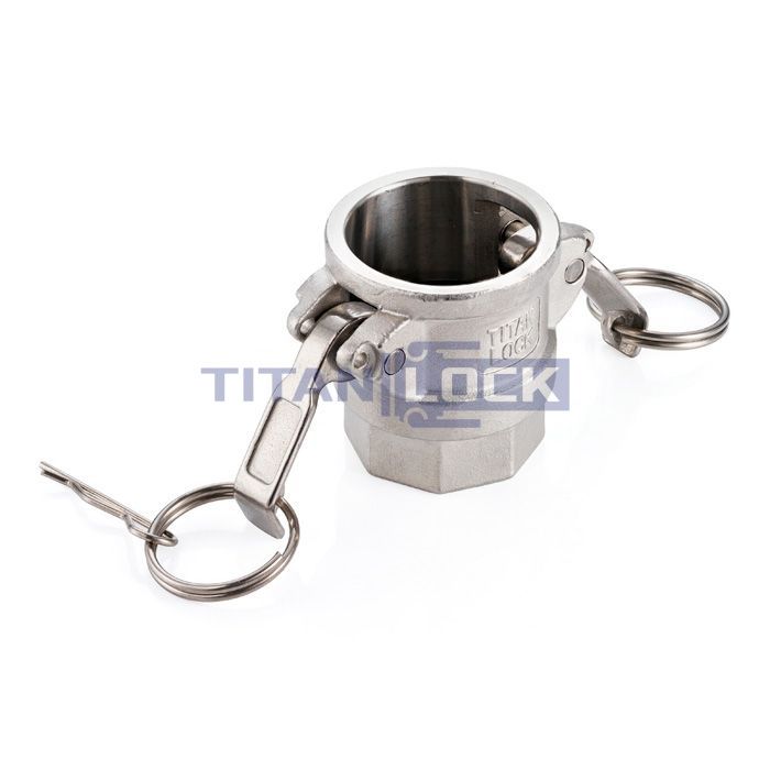 Камлок нержавеющий тип D розетка, внутр. резьба BSP 2", AISI316, TL200DSS316 TITAN LOCK  - Вид №2
