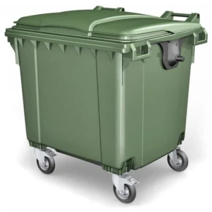 Мусорный бак 1100 л цвет зеленый