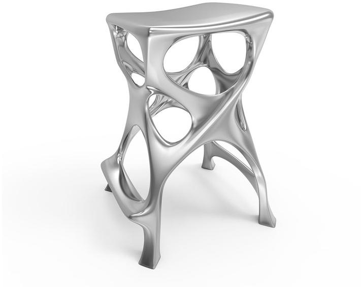 TABISSO Высокий алюминиевый табурет с подставкой для ног sun-id-1378584 - Вид №1