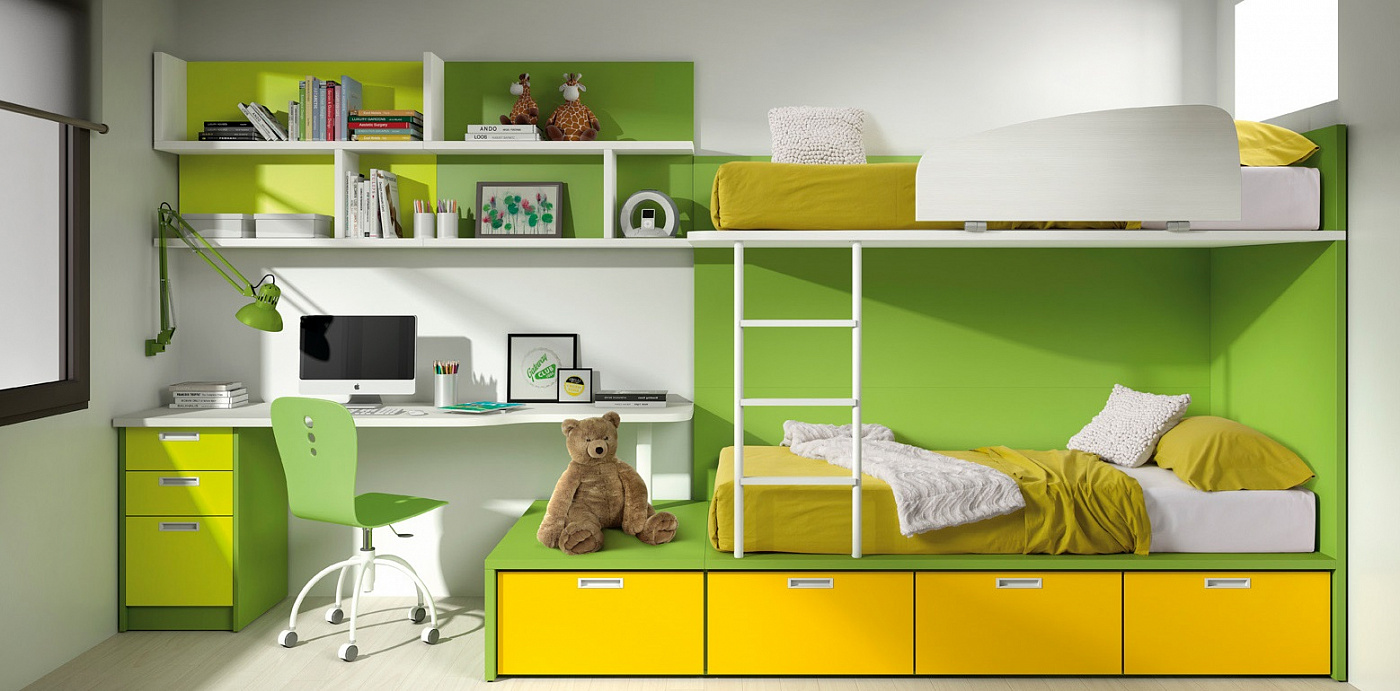 001091 Двухъярусная кровать 60 Arasanz Santreyd 