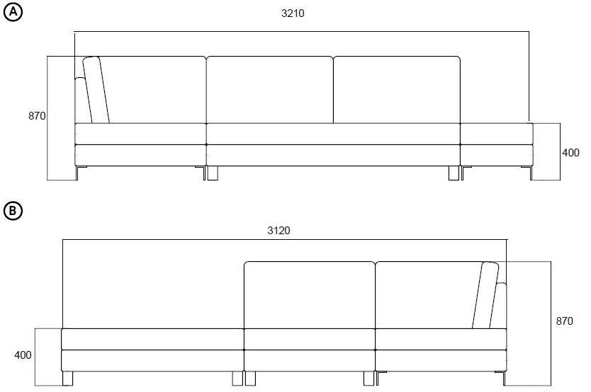 Модульный угловой диван из ткани City Santreyd sun-id-1404136 - Вид №9