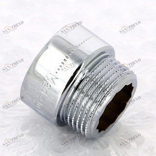 Удлинитель НР-ВР хромированный 20х1/2"  TIEMME 1500060